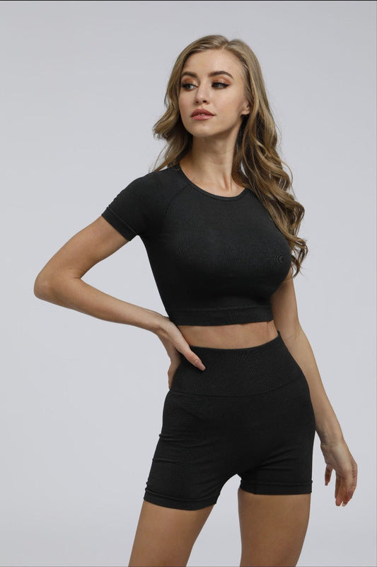 AprilGrass Brand Women Sportwear Vital Gym Yoga Set Women&#039;s Sport Clothing Sports Suit For Fitness Female Sportswear Seamless Workout Shorts