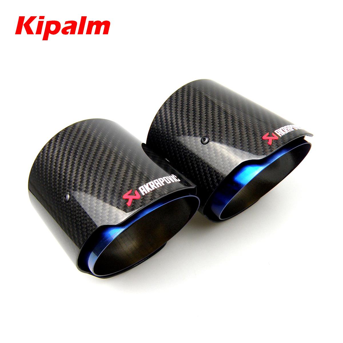 2pcs akrapovic exhaust muffler pipe Carbon Fiber Exhaust Tip For Swift Sport SUZUKI ZC33S