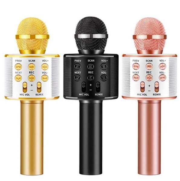 Bluetooth Wireless Microphone Handheld Karaoke Mic USB Mini Home KTV For Music Professiona Speaker Player Singing Recorder