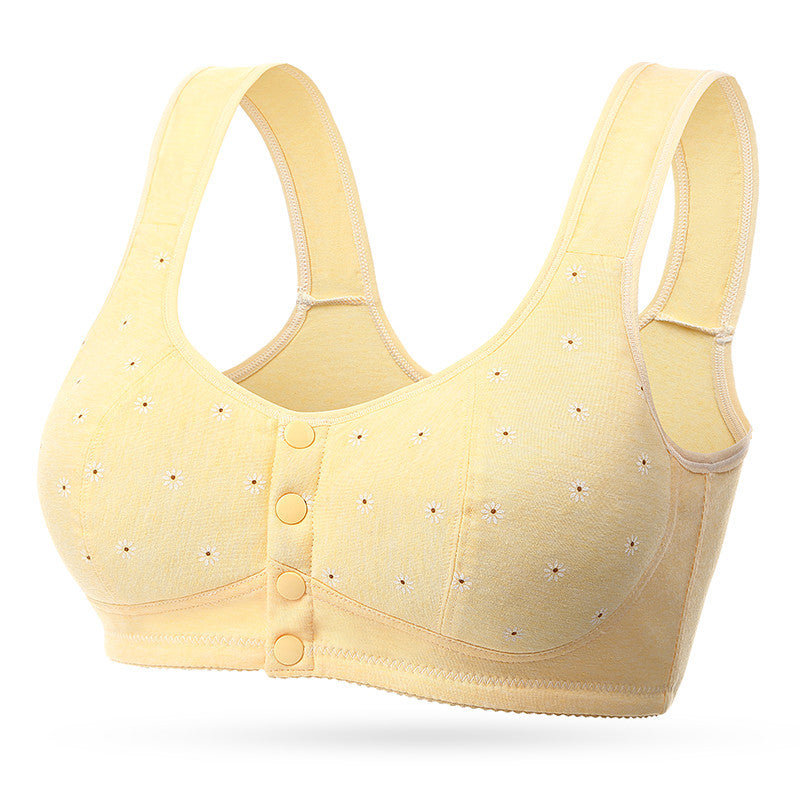 Blackday Plus Size 36-44 BCD Cup Women Wireless Bras Cotton Women lingerie Front Close T-Back Bra Lady Wire Free Brassiere 0303