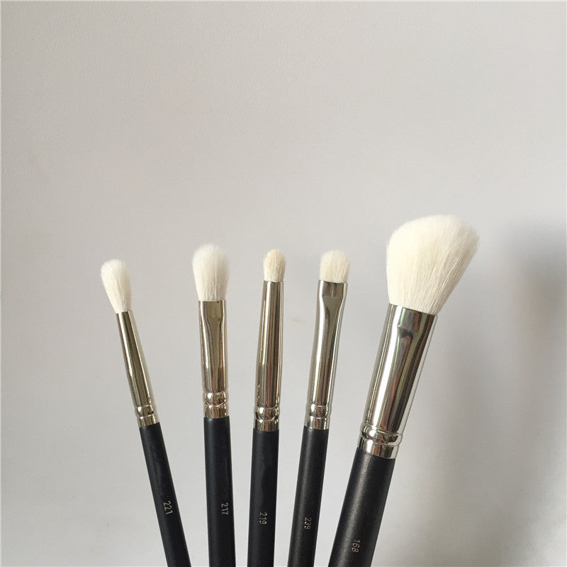 5-pcs Makeup Brush Set - 221-219-239-217-168 Soft Goat Hair EyeShadow Blush Contour Blending Beauty makeup brushes Set