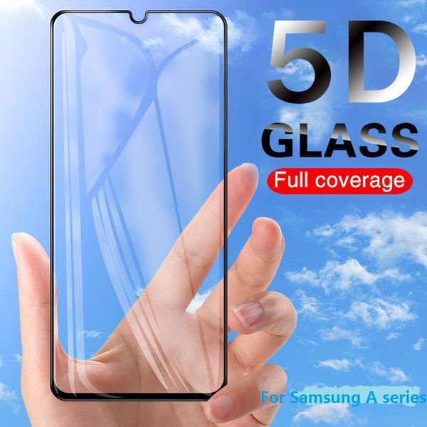 9H Full Cover Tempered Glass for Samsung Galaxy A10 A20 A30 A40 A50 A60 A70 A80 A90 A30S A50S M30 M40 Glass Screen Protector