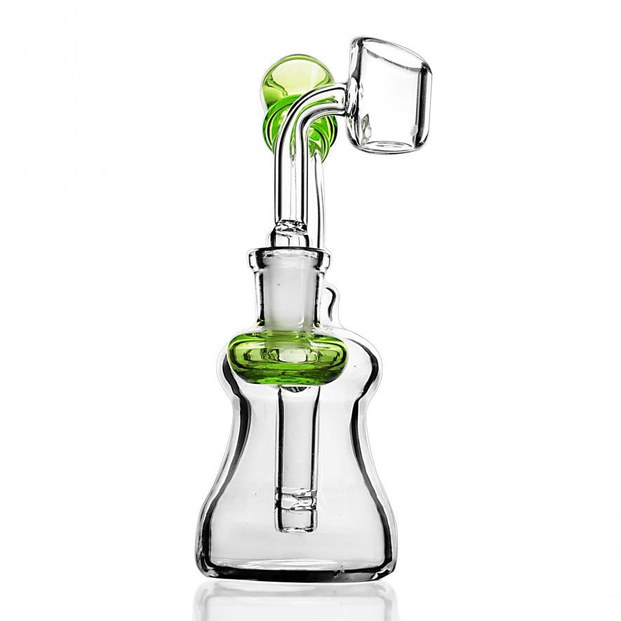 toro dab oil Hookahs mini glass beaker bongs bubbler 5MM thick rigs banger Recycler Water Smoking Pipes
