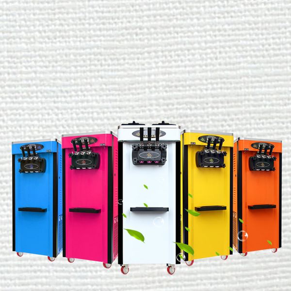 Factory direct sales 25L - H ice cream machine 2000W thailand soft ice cream machine with brand compressor free shipping