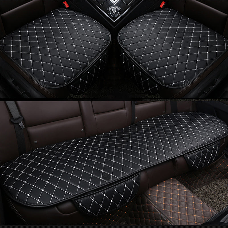 Car Accessories Pu Car Seat Covers Set Universal Auto Seat Cover PU Leather Automobile Chair Pad Cars Front Back Protect Cushion