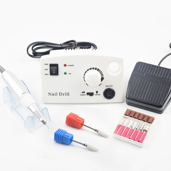 30000RPM Professional Machine Apparatus for Manicure Pedicure Kit Electric File with Cutter Nail Drill Art Polisher Tool Bit
