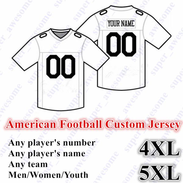 5XL NEW American Football CUSTOM Jersey All 32 Team Customized Any Name Any Number Size S-6XL Mix Order Men Women Youth Kids Stitched