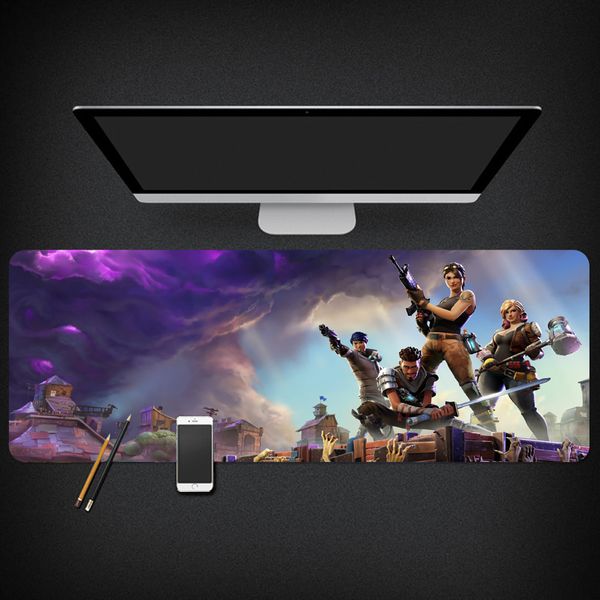 Game Fortnite Gaming Mouse Pad Gamer Play Mats Large Keyboard Pad PC Desk Pad for PC Laptop (800 x 300 x 3 mm)