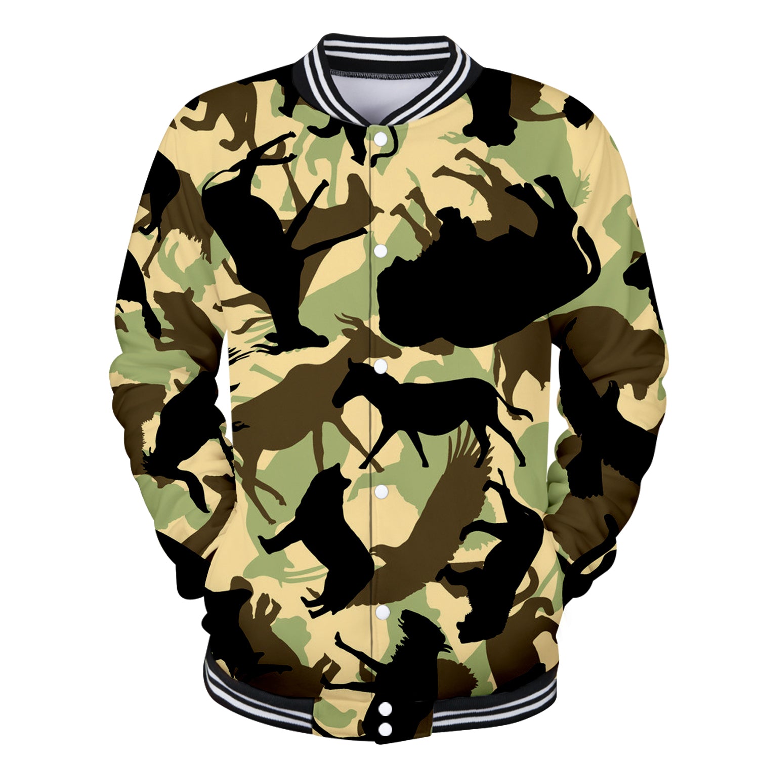 Blackday New Camouflage Style 3D Baseball Jacket Patchwork Man-Women Fashion Spring Baseball Jacket Collage Clothes Plus Size