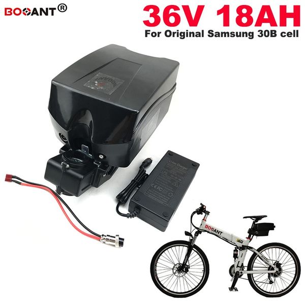 For 8Fun Bafang 800W Motor E-bike Battery 36V 18Ah for Original Samsung 30B 18650 36V Electric bike Lithium Battery +2A Charger