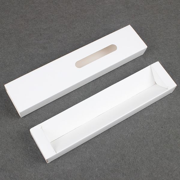 Black Paper Pen Box with Window White Brown Color Gift Boxes for Ballpoint Pen Fountain Pen Pens Packing Box