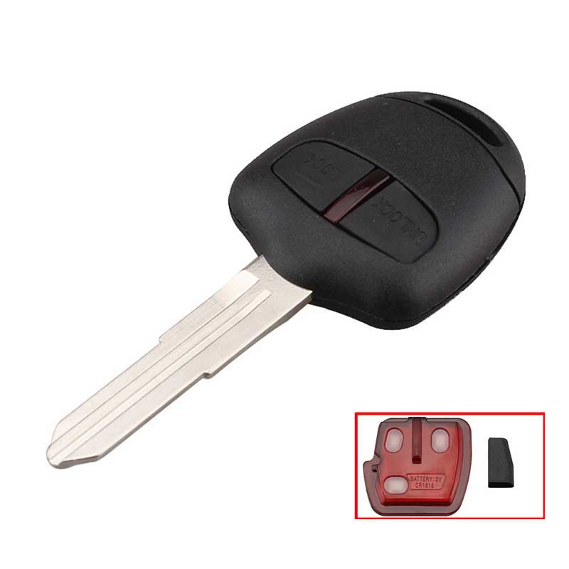 2Button Remote Car Key Fob For Outlander ASX 2006-2015 433.92MHZ ID46 Chip MIT11 Blade