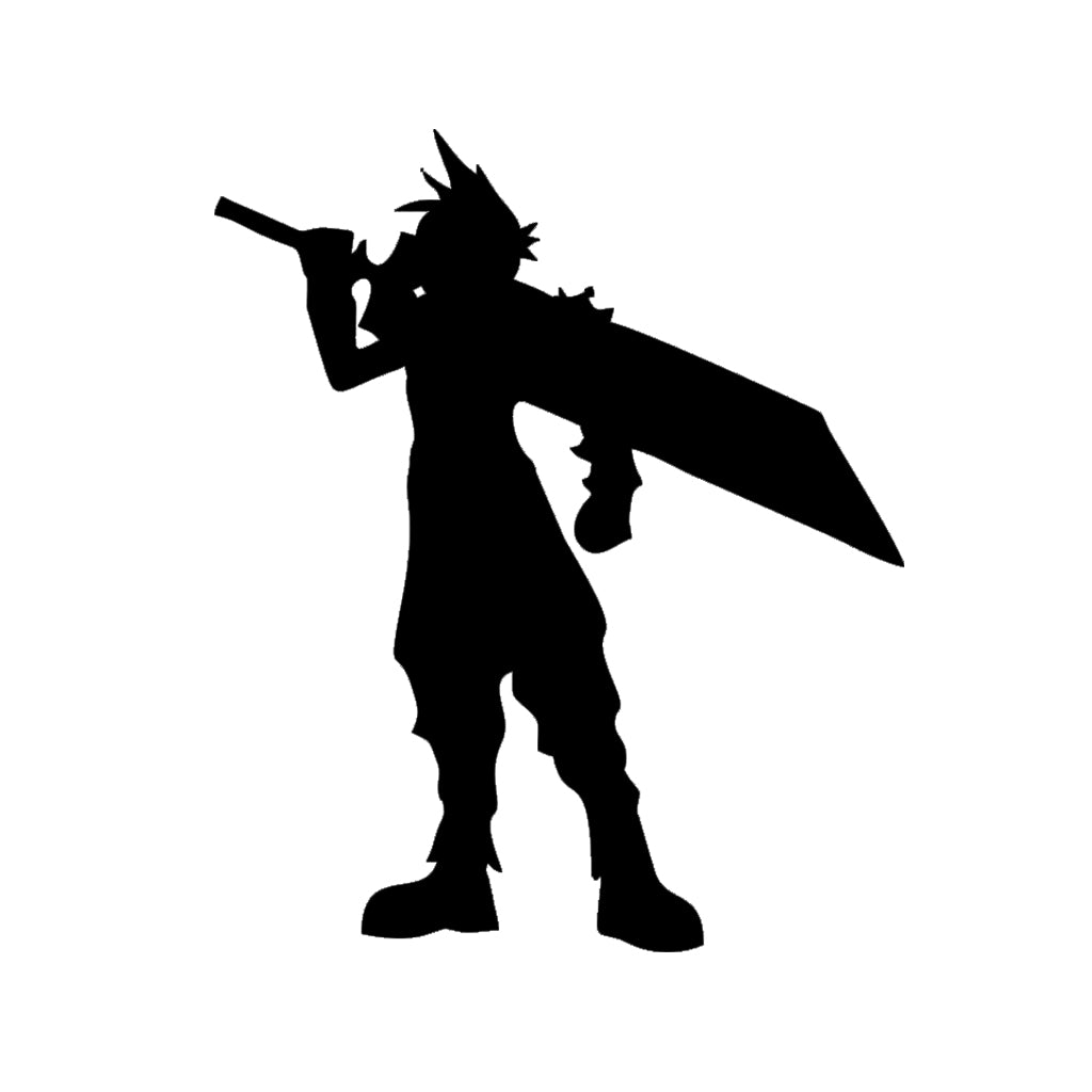 Character Cloud Final Fantasy Game Vinyl Car Sticker Decorative Decal Accessories
