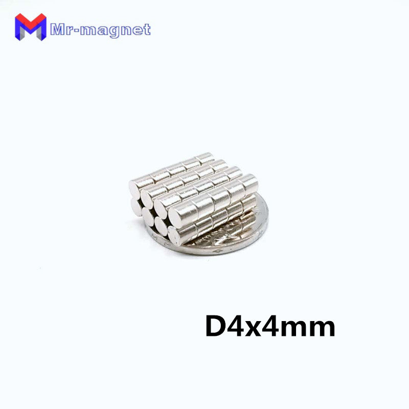 imanes 50pcs 4 x 4 mm magnet disc fridge teaching 44 hardware d44 furniture magnets 4x4 super strong rare earth neodymium magnet