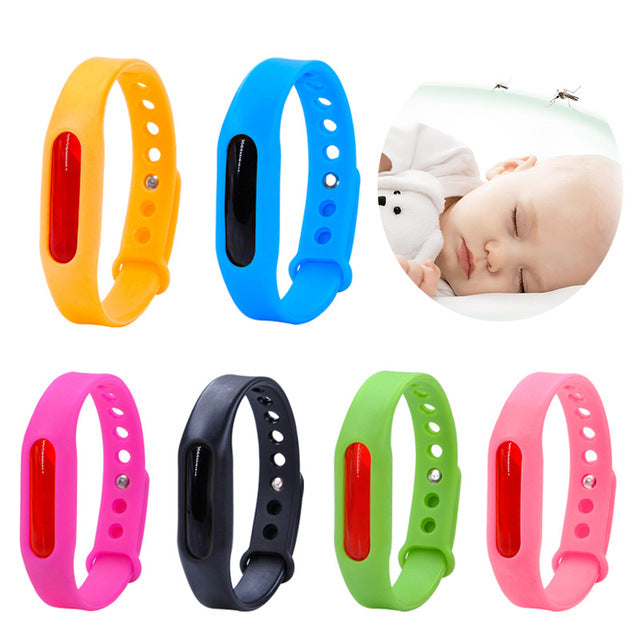 Waterproof candy jelly color Mosquito Repellent Band Bracelets kids silicone hand Wrist Band Anti Mosquito Ring mixed order