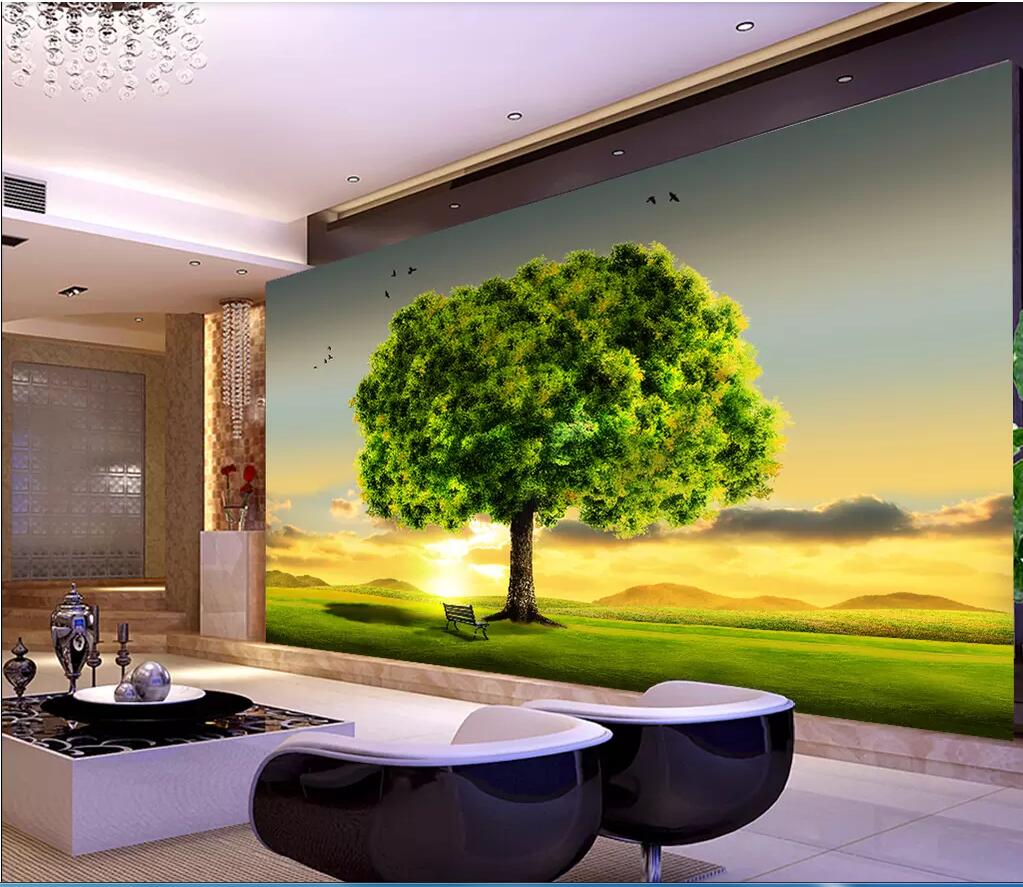 3d room wallpaper cloth custom photo mural Fantasy beautiful high-definition tree mood wall decoration painting wallpaper for walls 3 d