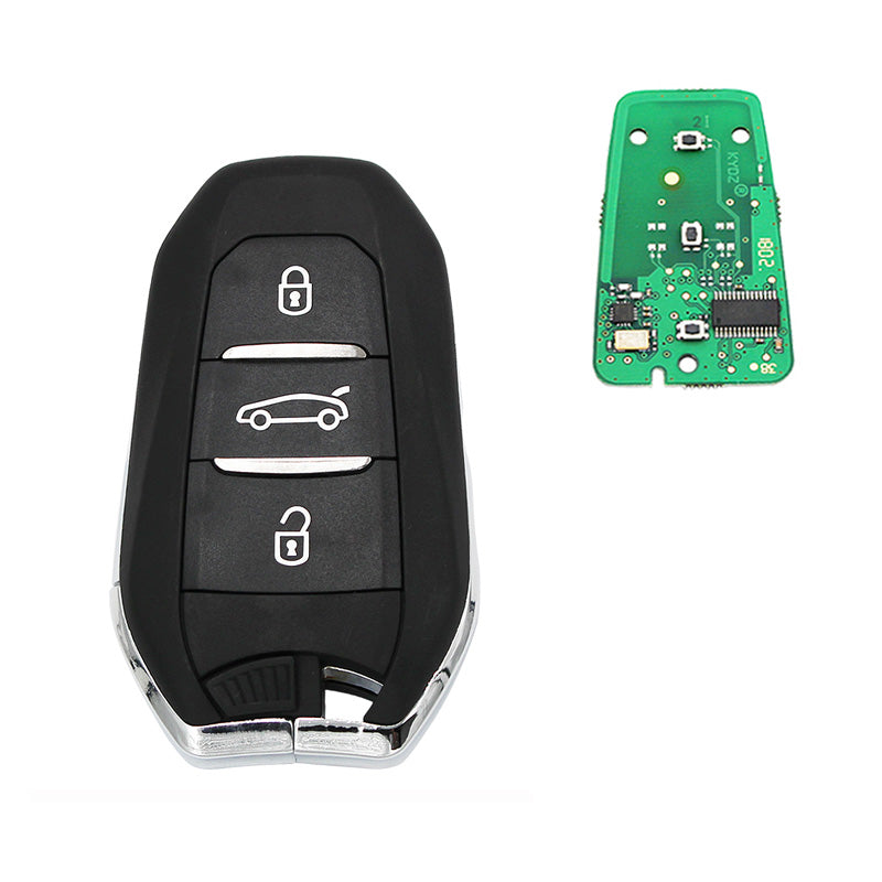 Remote Key 3 Button Smart Car Key KYDZ 433MHz 7945 Chip for 508 for Citroen C4 with Emergency Key HU83