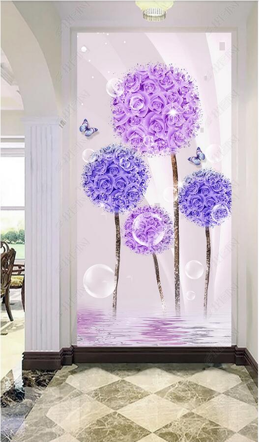 3d wallpaper custom photo Beautiful romantic modern minimalistic dandelion rose porch wall paper for walls 3 d