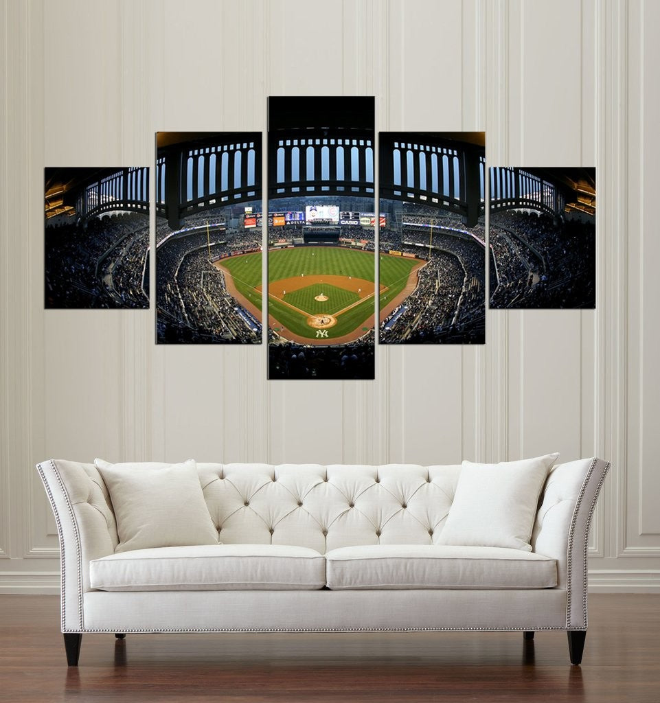 Modern Home Wall Decoration Canvas Modular Picture Art HD Printed Painting On Canvas 5 Pieces Baseball Stadium For Living Room No Frame