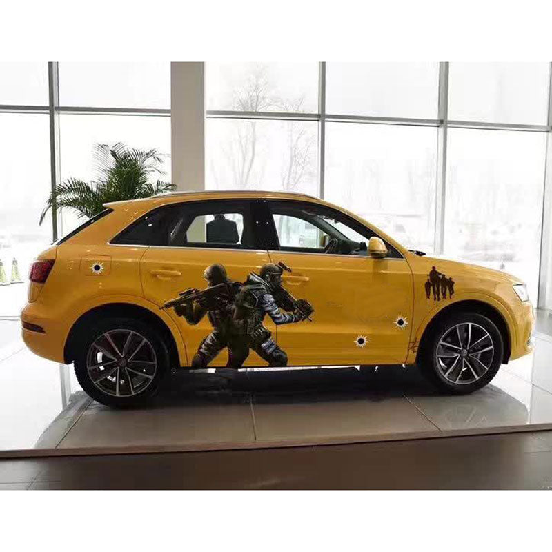 2PCS Car Sniper Whole Decals War Brother Even Decals Bullet shell Covers