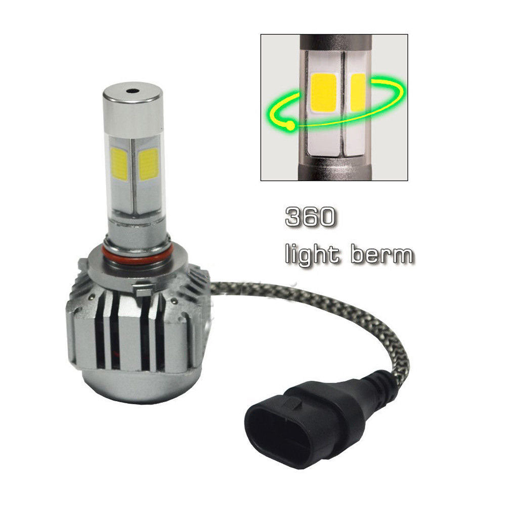 CAR 2PCS 120W 9006 LED Headlight COB Kit Bulbs XENON 6000K White High Power 12000LM