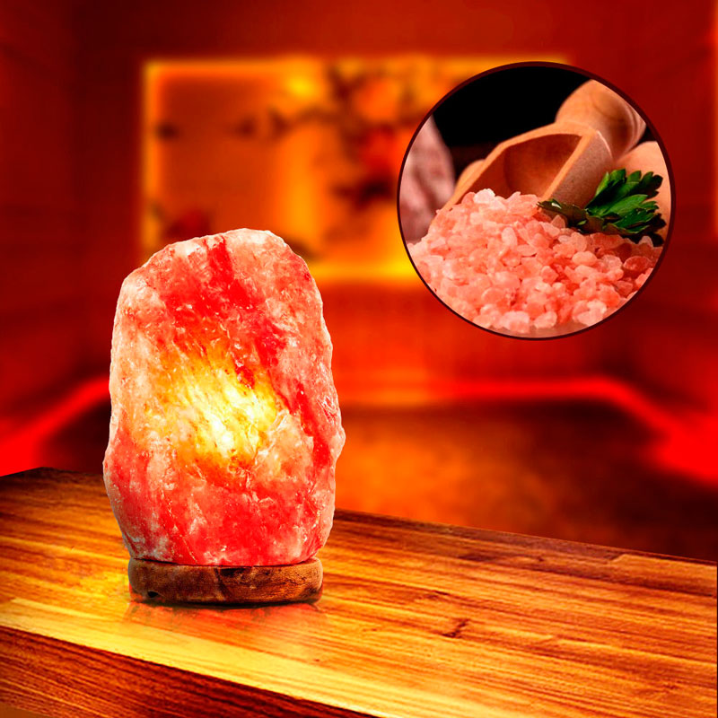 CAR Himalayan Natural Air Purifier Salt Rock Crystal Night Light Lamp 2-4 Lbs NEW