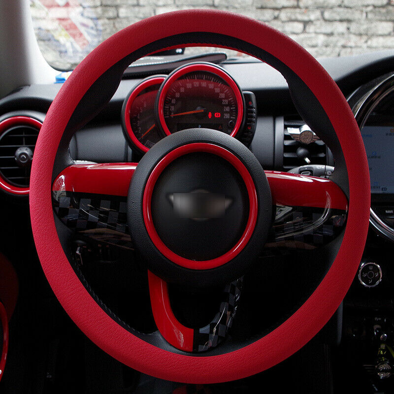 Red Soft Silicon Skidproof Odorless Universal Car Steering Wheel Cover