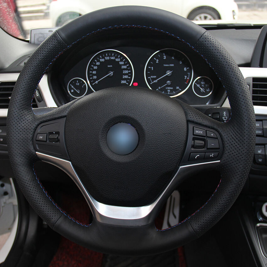 Top Leather Hand-stitched Car Steering Wheel Cover for Ford Taurus 2012-2015