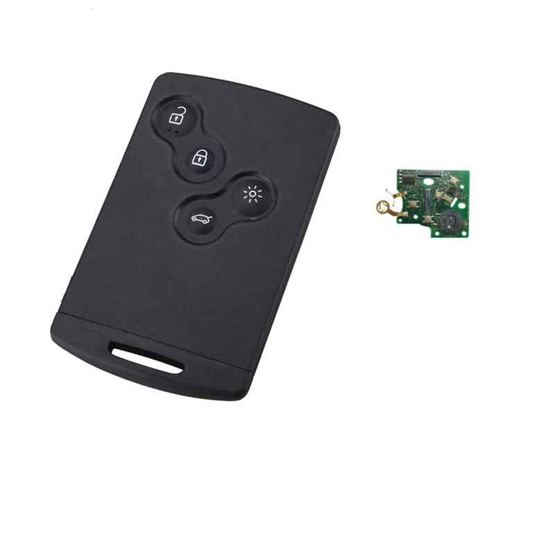 4Buttons Smart Remote Key PCF7952 Chip For Renault Megane Scenic Laguna Koleos Clio Uncut Blade 433Mhz Original keys