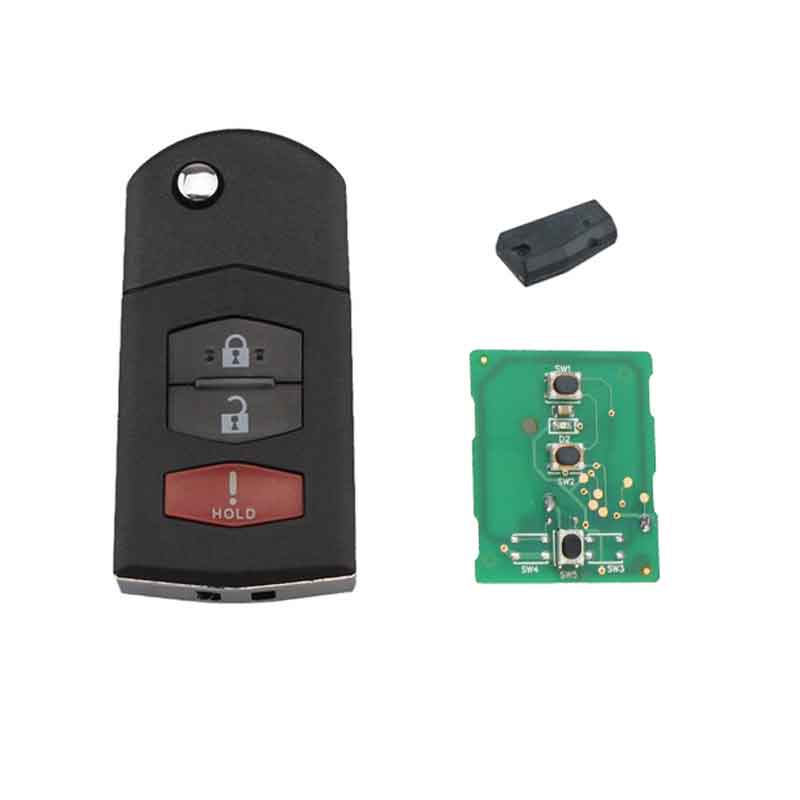 Keyless Remote Key Fob For Mazda 2 5 CX-7 CX-9 2007-2015 3Buttons KPU41788 ID63 80bit Chip Original Keys 313.8Mhz