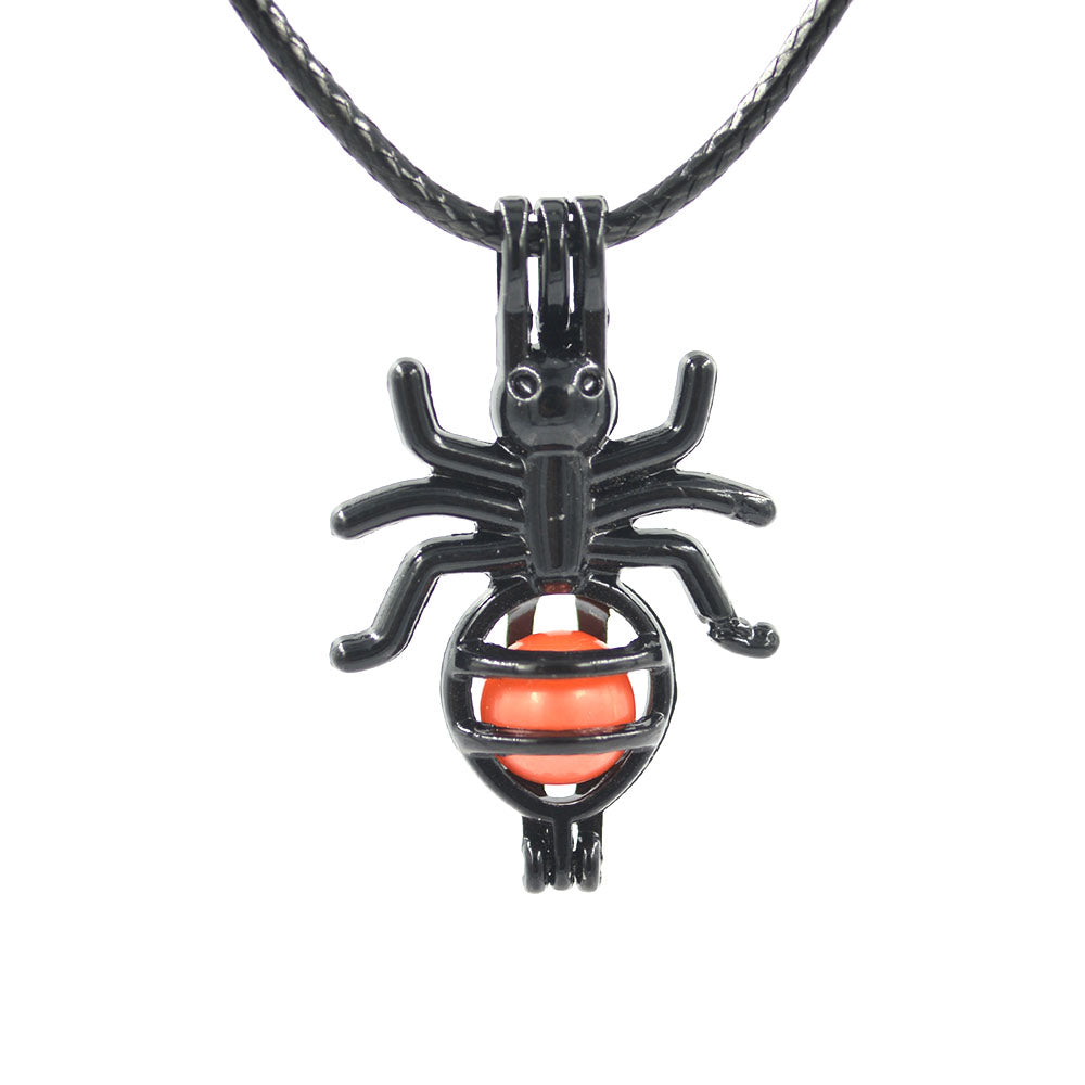 Epacket Free shipping mix styles black pearl cage pendant Opening cages locket charm for jewelry diy