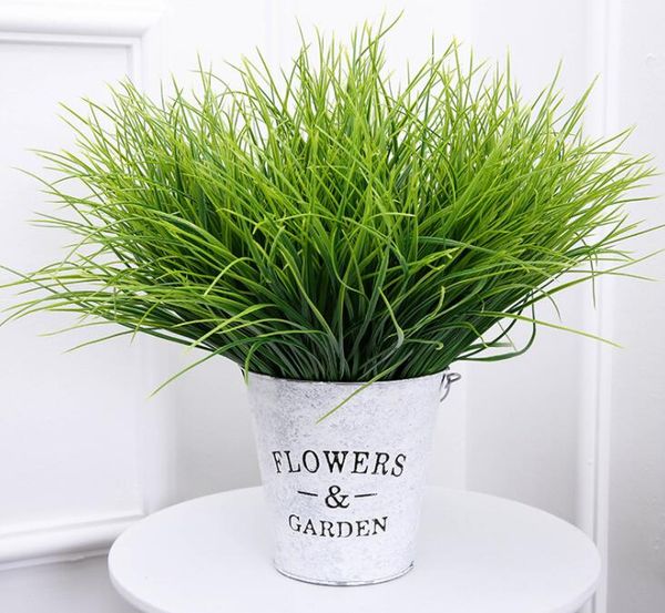 Artificial Green Plants 7 Fork Simulation Plastic Fresh Grass for Aquarium Fish Tank Decoration Aquatic Supplies GB515