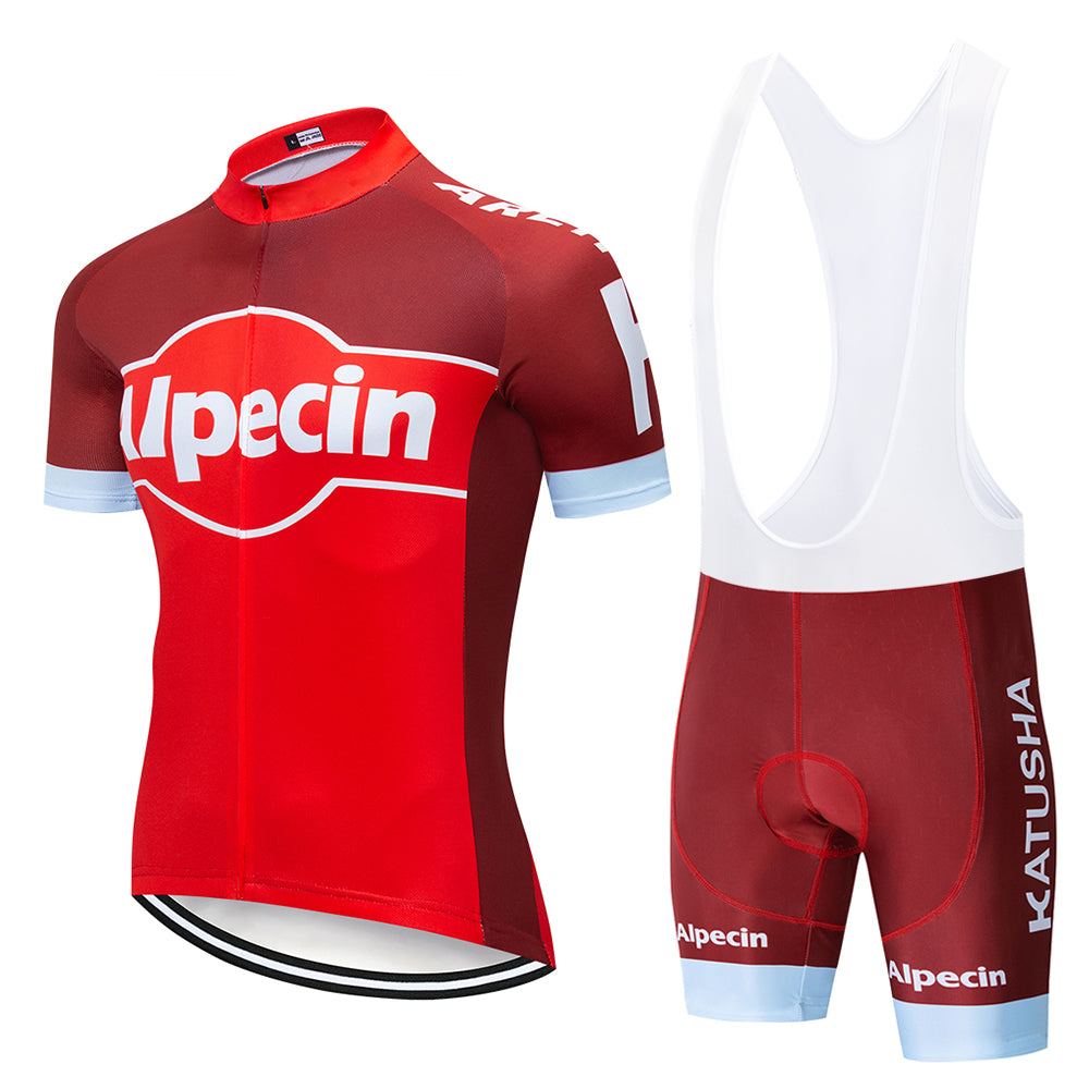 2019 AIpecin Mountain Cycling Clothing Men Pro Team Cycling Jersey Set Ropa Ciclismo Short Sleeve Bike Suit Bicycle Wear Clothes