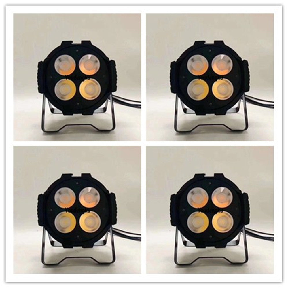 4 pcs 2019 Popular Cheapest blinder light 4x50w warm white cool white TV studio led par can cob 200w