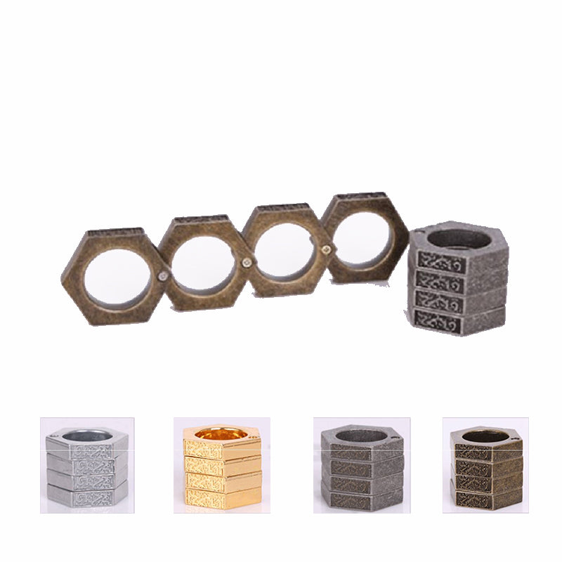 Alloy Hand Buckle Brass Knuckle Duster Self-defense Equipment 4Colors Butterfly EDC Protective Gear Outdoor Self Defense Tool