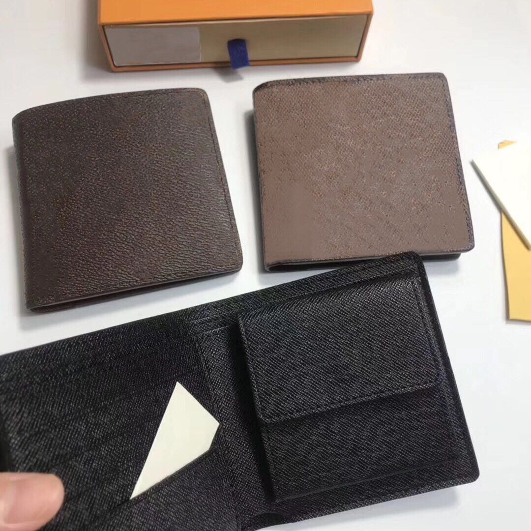 Wholesale leather classic short wallet for men top quality coin purse women wallet classic zipper pocket money purse card holders for man