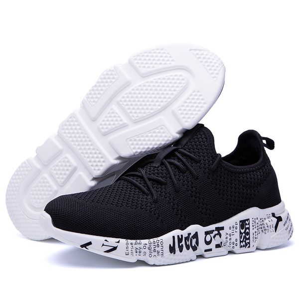 2019 Hot Cheap Mens Shoes Young Boys Fabric Breathable Sports Walking Shoes Male Sneakers Big Size Simple Stylish Zapatillas Man