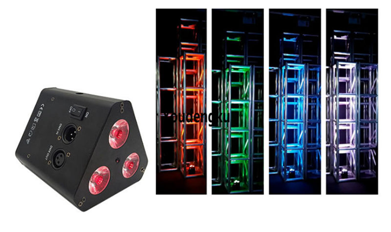 10pcs with case DJ Slim Par 3x10w RGBW 4in1 mini wall washer LED Wireless DMX Battery Powered LED Small wireless par Uplight