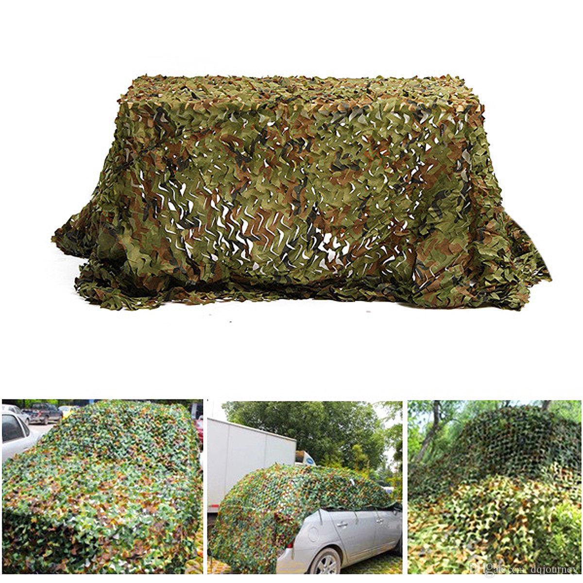 3X4M Army Camouflage Nets Outdoor Car Cover Army Camping Hiking Sun Shelter Tent Fishing Hunting Equipment Free Shipping