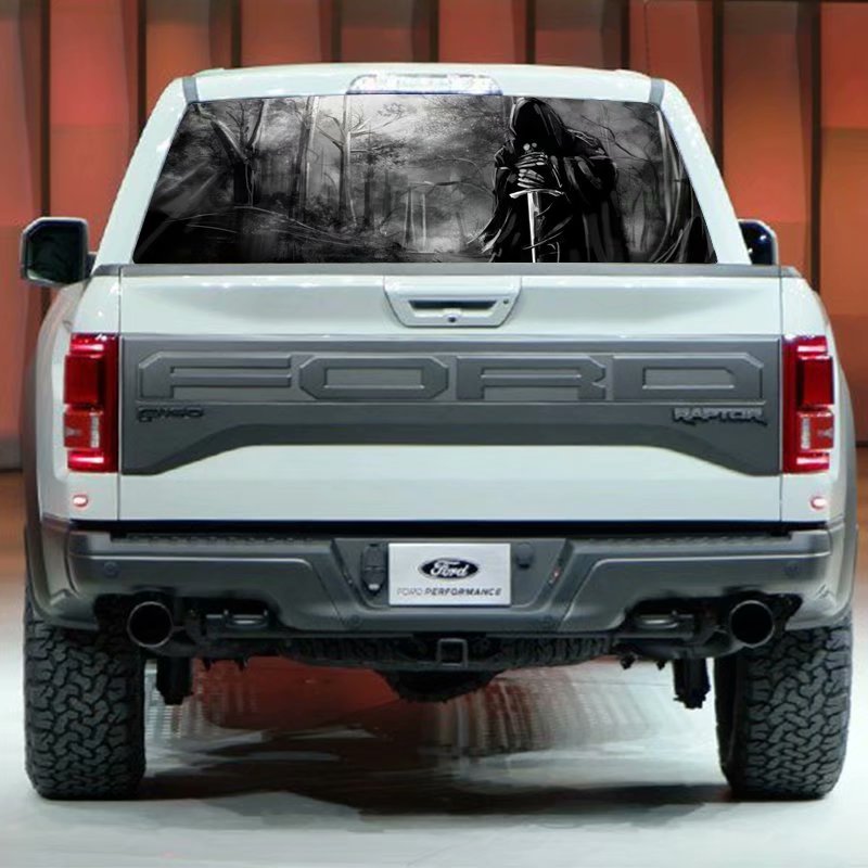 Death Horror Dark Forest Window Graphic Tint Decal Sticker Truck