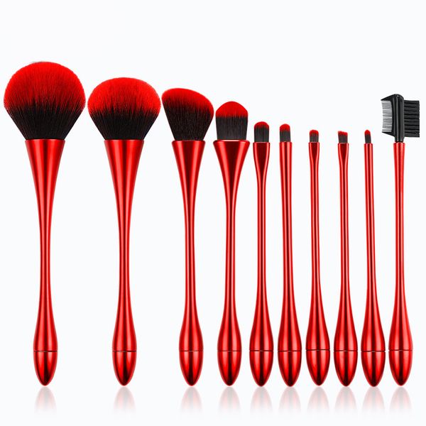 Makeup Brushes 10pcs Makeup Brushes Set Cosmetic Foundation Powder Blush Eye Shadow brush Makeup Tools 3 Colors J1545 CL250118