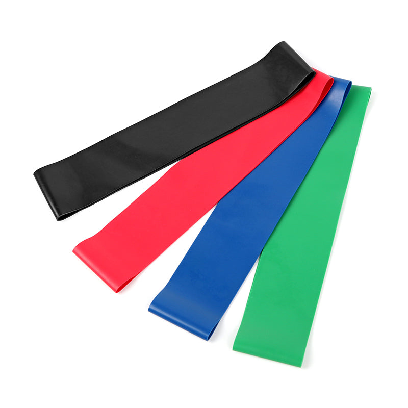 500*50*0.35MM Elastic Tensile Belt 4 Rubber Ring resistance bands with Yoga Fitness Muscle Fitness Equipment Expander