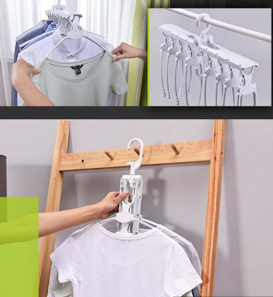 Multi-functional clothes hanger, space saving, multi-layer folding clothes hanger for household use