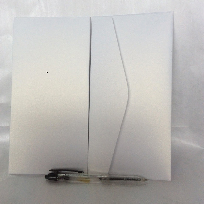 50PCS-lot 16-17-19-21-22-23cm Ice White color 250gsm Pearl paper envelopes for ordinary wedding party invitation cards