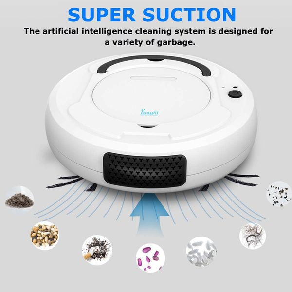 -1800Pa robot vacuum cleaner Multifunctional Smart Floor Cleaner,3-In-1 Auto Rechargeable Dry Wet Sweeping cleaner