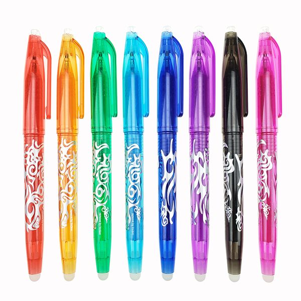 New 0.5mm Erasable Pen 1 pcs Refills Colorful 8 Color Creative Drawing Tools Student Writing Tools Office Stationery