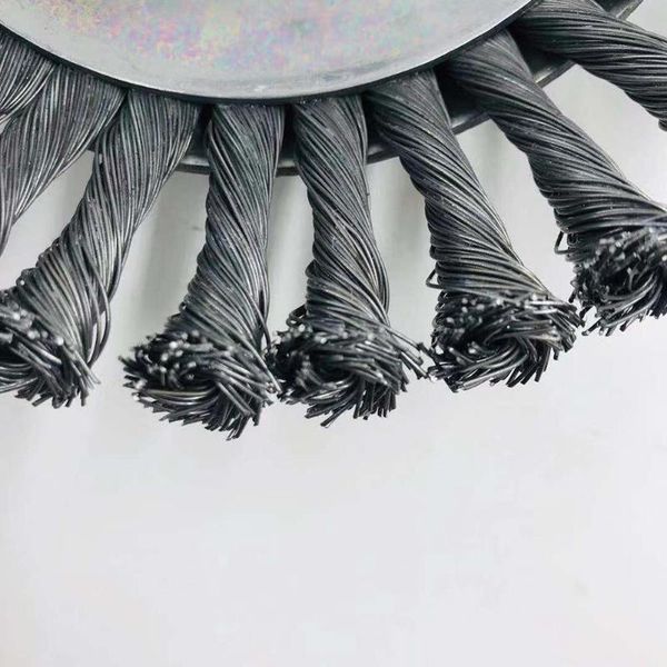 Freeshipping Landscaping Rotary Brush Joint Knot Steel Wire Wheel Brush Disc Power Tool Machines Accessories