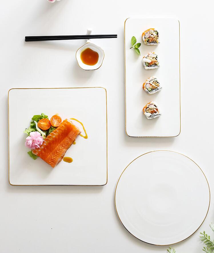 Ceramic Phnom Penh Western plates steak cake creative tableware sashimi Dishes