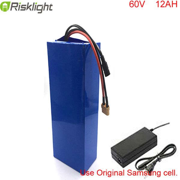 New arrival 60v li ion battery pack 60v 12ah battery pack 1000w bafang electric bike kit with bms