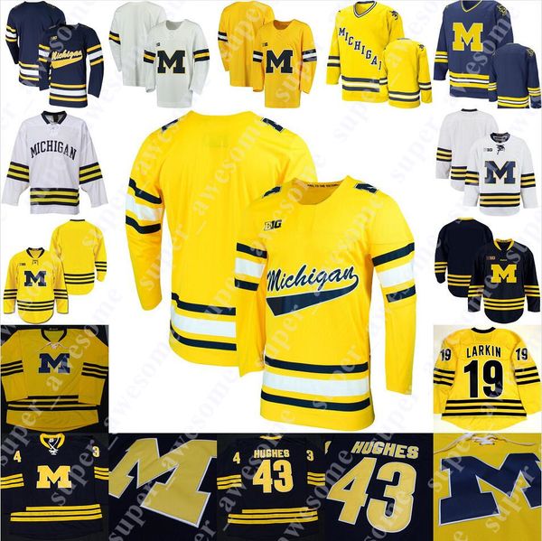 Michigan Wolverines Hockey Jersey Jackson Hallum Gavin Brindley Eric Ciccolini Mark Estapa Steven Holtz Keaton Pehrson Nolan Moyle Jay Keran